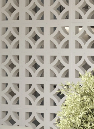 Декоративный бриз-блок Mesterra Cobogo, 250х250 мм 90 мм, 0301, черный