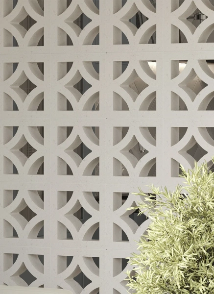 Декоративный бриз-блок Mesterra Cobogo, 250х250 мм 90 мм, 0301, терракотовый LUX