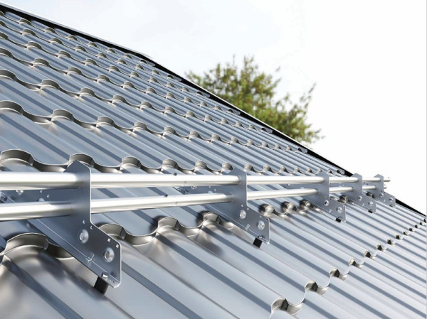 Снегозадержатель Roofsystems Alum Next, L=3000 мм RAL 7004