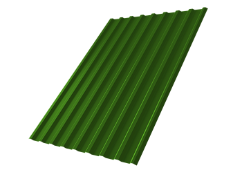 Профилированный лист GL C20 R, 0.45 мм, PE, RAL 6002