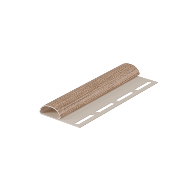 Финишная планка пвх, Docke, L=3000 мм серия Lux под дерево, цвет: кедр