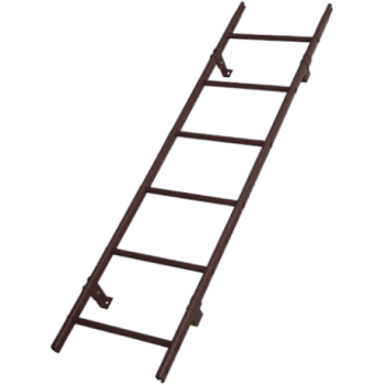 Лестница кровельная, универсальная Roofsystems Prestige 400, L=3000 мм RAL 8019