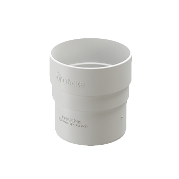 Муфта соединительная трубы, Docke Standart, Ø 80 мм, цвет: белый