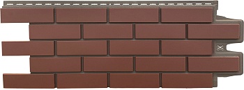 Фасадная панель Grand Line, Кирпич клинкерный Design Plus, цвет: корица с темно-бежевым швом
