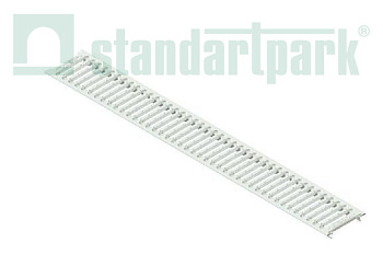 Решетка водоприемная Standartpark, Basic DN100, стальная оцинкованная, щелевая, кл.А, арт: 2010-М