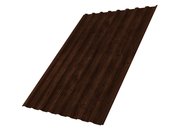 Профилированный лист GL C20 B, 0.45 мм, Print Elite, Cherry Wood TwinColor Профилированный лист GL C20 B, 0.45 мм, Print Elite, Cherry Wood TwinColor