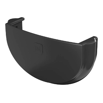 Заглушка желоба, Технониколь оптима Ø 120 мм, цвет: черный