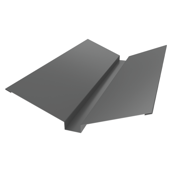 GL Планка ендовы верхней, 115х30х115 мм 0.45 мм, PE, RAL 9006, L=3000 мм