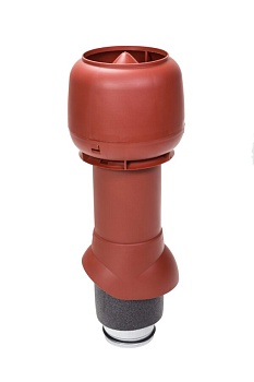 P-вентиляционный выход Vilpe, 125/ ИЗ/ 500 мм красный