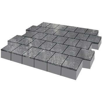 Тротуарная плитка SteinRus Армор 100 мм 100х100 мм, цвет актау