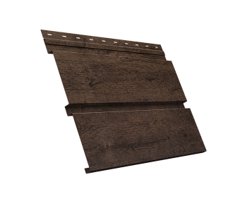 GL Софит металлический Квадро Брус, с перфорацией 0.45 мм, Print Elite, Antique Wood TwinColor