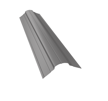 GL Планка конька фигурного, 70х70 мм 0.45 мм, PE, RAL 7004, L=2000 мм