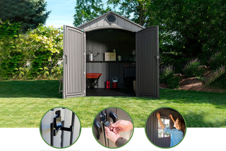 Сарай пластиковый Lifetime WoodLook 8'*10', 6.66 м²