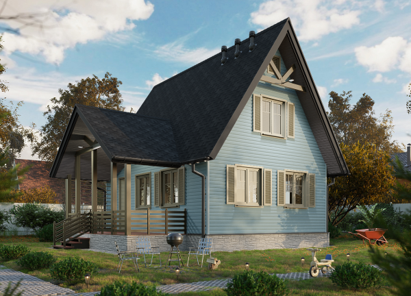 Битумная черепица, Docke, Premium, Генуя цвет: ежевика, 3 м² / уп.