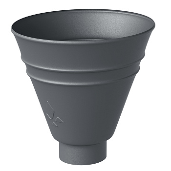 Воронка водосборная круглая Aquasystem Премиум Ø100 мм, PU, RAL 7024