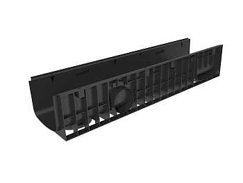 Лоток водоотводный пластиковый Gidrolica Standart DN200, h185, 820