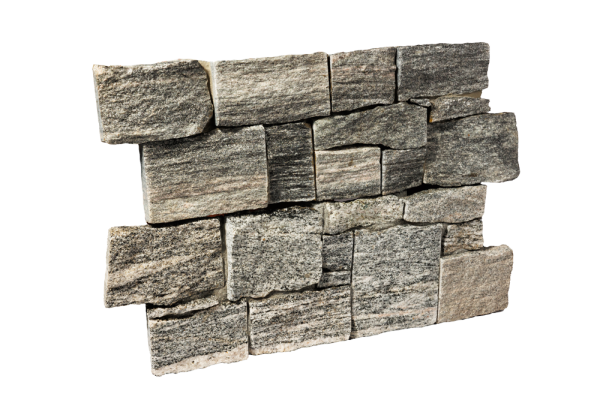 Гранит, 3D панель из камня, 550х200 мм, Country Sesame Grey, 4 шт/уп