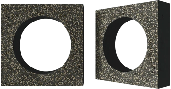 Декоративный бриз-блок Mesterra Cobogo, 250х250 мм 90 мм, 0102, черный LUX