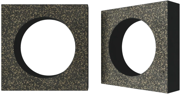 Декоративный бриз-блок Mesterra Cobogo, 250х250 мм 70 мм, 0102, черный LUX