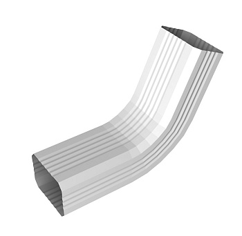 Колено стока гофрированное Vortex Lite, Ø 102 мм, RAL 9003