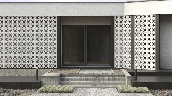 Декоративный бриз-блок Mesterra Cobogo, 250х250 мм 50 мм, 0101, под покраску