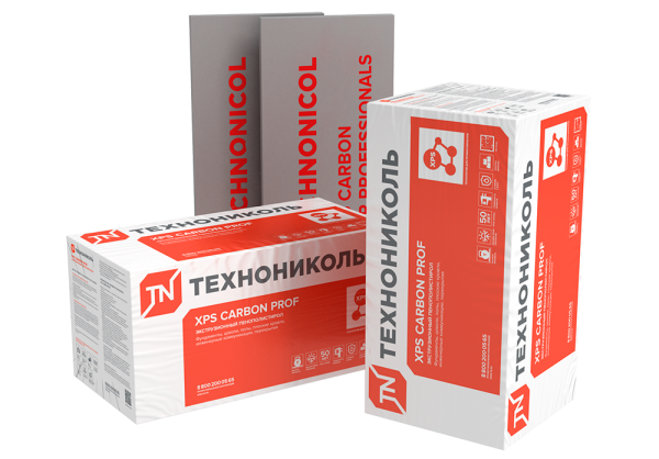 Технониколь, XPS Carbon Prof, 100х580х1180 мм L, 2.738  м², 0.274 м³ уп