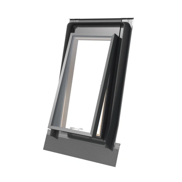 Люк для холодной кровли Rooflite+ 85х85 см FE B300 люк с окладом, Дерево, однокамерный стеклопакет