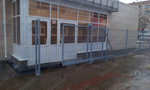 Крепление скоба и болт, М6х85 мм RAL 7040