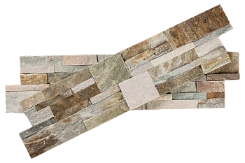 Сланец, 3D панель из камня, 350х180 мм, Modern Beige Slate