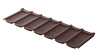 Композитная черепица Metrotile Mistral, 1305 х 415 мм цвет:  кофе