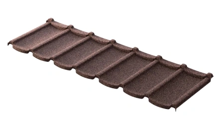 Композитная черепица Metrotile Mistral, 1305 х 415 мм цвет:  кофе
