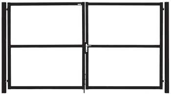 Ворота распашные, Colority Zinc Lock, 2.0 x 4.0 м, RR 32