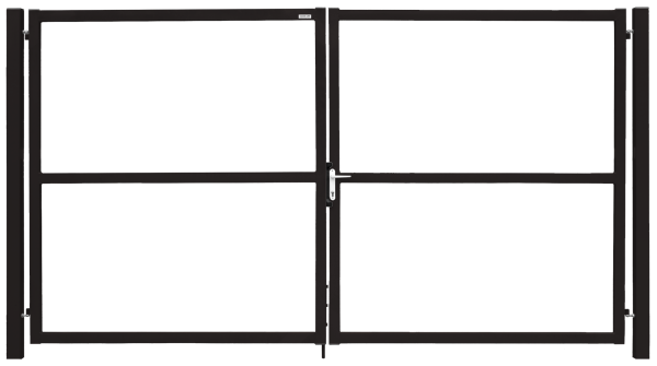 Ворота распашные, Colority Zinc Lock, 2.0 x 4.0 м, RR 32