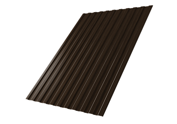 Профилированный лист GL C 8 A, 0.45 мм, Print Elite, Coffee Wood TwinColor