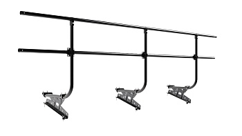 Ограждение кровельное для металлочерепицы Borge, H=900 мм, L= 3000 мм RAL 9005