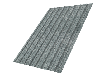 Профилированный лист GL C10 A, 0.4 мм, Zn, zinc