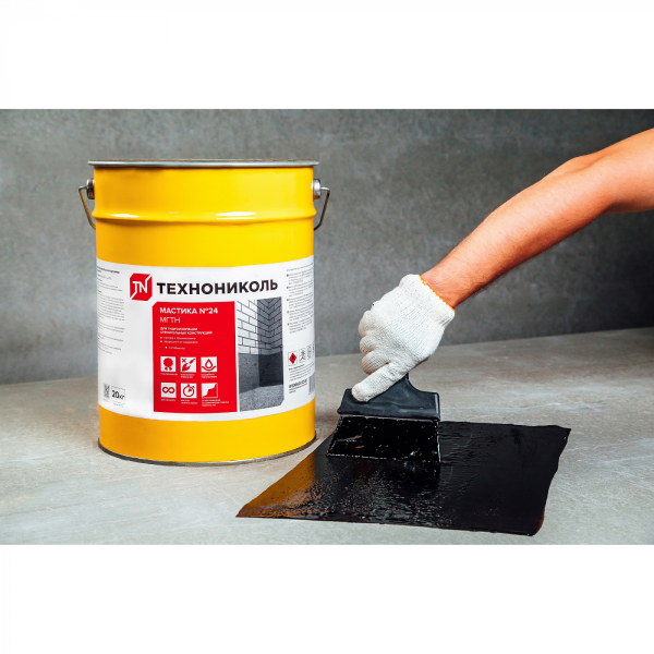 Мастика гидроизоляционная Технониколь №24 МГТН, ведро 20 кг