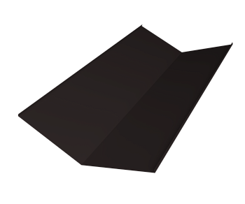 GL Планка ендовы нижней, 300х300 мм 0.45 мм, Drap, RAL 9005, L=2000 мм