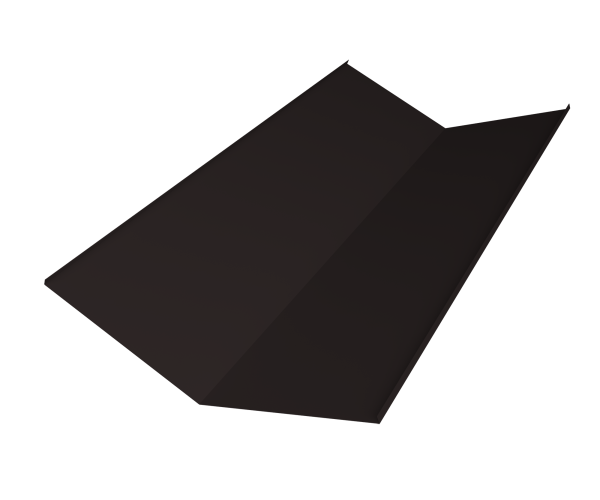 GL Планка ендовы нижней, 300х300 мм 0.45 мм, Drap, RAL 9005, L=2000 мм