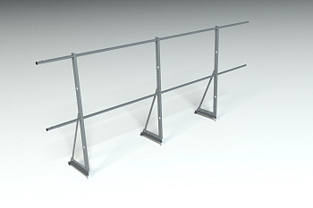 Ограждение кровельное, универсальное Roofsystems Econom, H=1200 мм RAL 7004, L=3000 мм