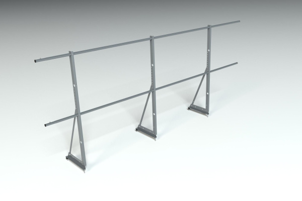 Ограждение кровельное, универсальное Roofsystems Econom, H=1200 мм RAL 7004, L=3000 мм
