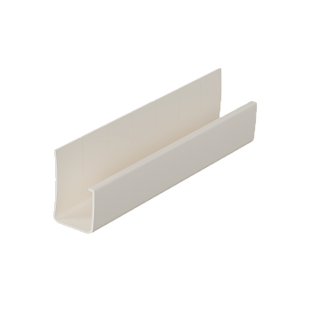 J-профиль пвх, Docke, L=3000 мм серия Premium гибкий, цвет: пломбир