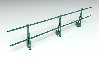 Ограждение кровельное на парапет Roofsystems Elite, H=600 мм RAL 6005, L=3000 мм