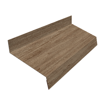 Отлив простой GL, 50 мм 0.45 мм, Print Elite, White Wood TwinColor, L= 2000 мм