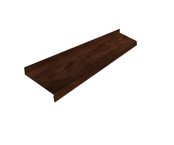 Отлив простой GL, 100 мм 0.45 мм, Print-double Premium, Cherry Wood Dark F, L=3000 мм