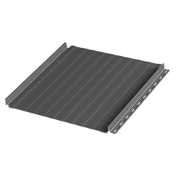 Фальцевая панель Aquaclick, Силуэт 8, с подгибом 0.5 мм, Rooftop Бархат 180 г/м², RAL 7016