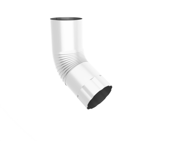 Колено трубы Ø150 мм, Optima, PE, RAL 9003