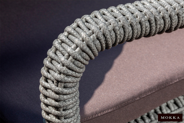 Стул Mokka Bella из искусственного ротанга цвет: серый