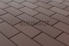 Тротуарная плитка Steingot Прямоугольник 60 мм 200х100 мм, цвет: темно-коричневый