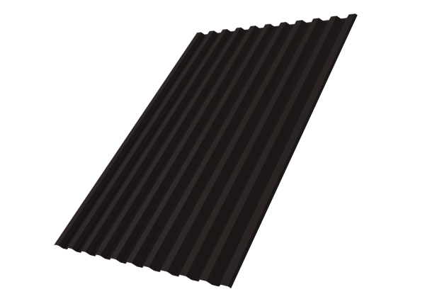 Профилированный лист GL C21 R, 0.5 мм, Satin, RAL 9005